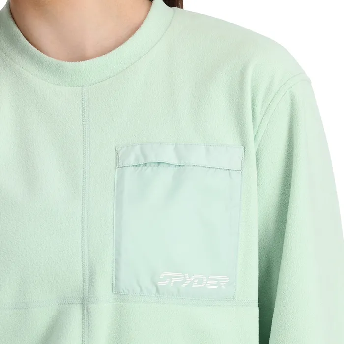 Womens Unisex Lounge Crew 8211 Wintergreen Spyder Fleece