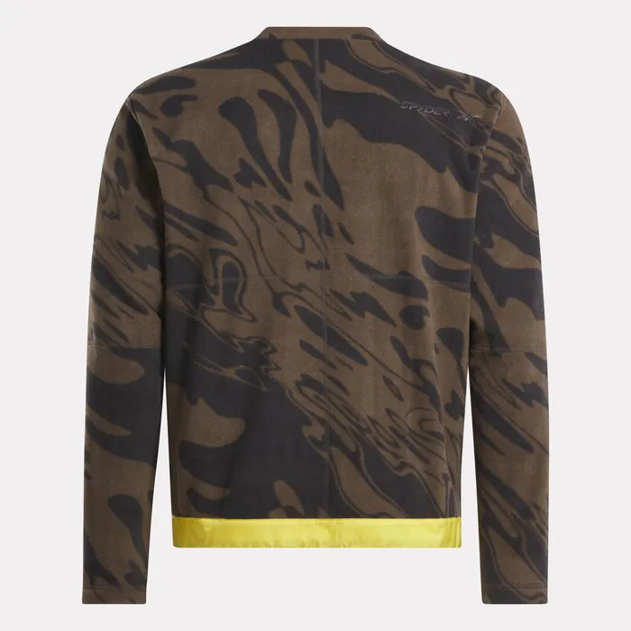 Womens Unisex Spyder X Reebok Lounge Crew 8211 Brown Spyder Fleece