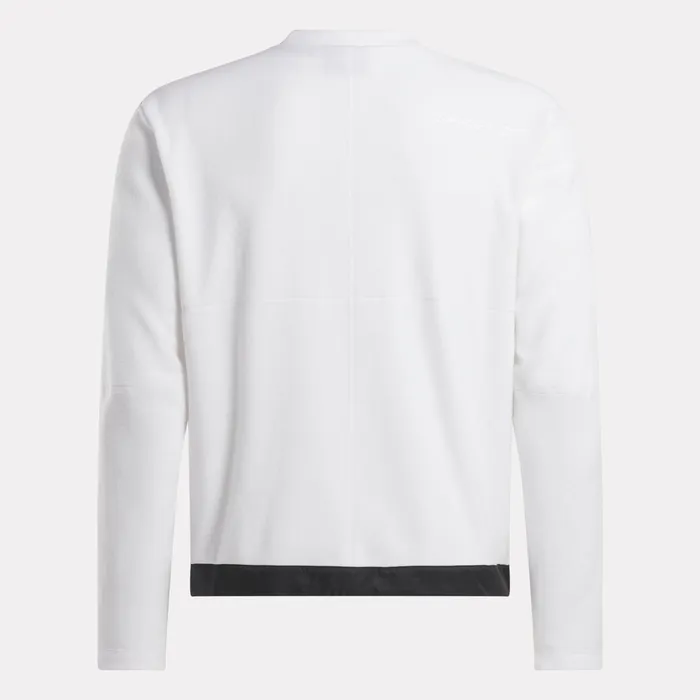 Womens Unisex Spyder X Reebok Lounge Crew 8211 White Spyder Fleece