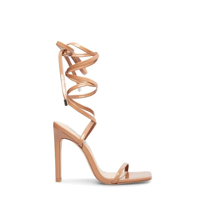 Womens Uplift Camel Patent Steve Madden Heels