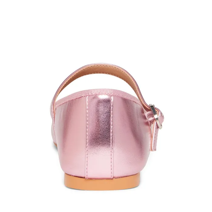 Womens Violette Pink Metallic Steve Madden Loafers and Flats