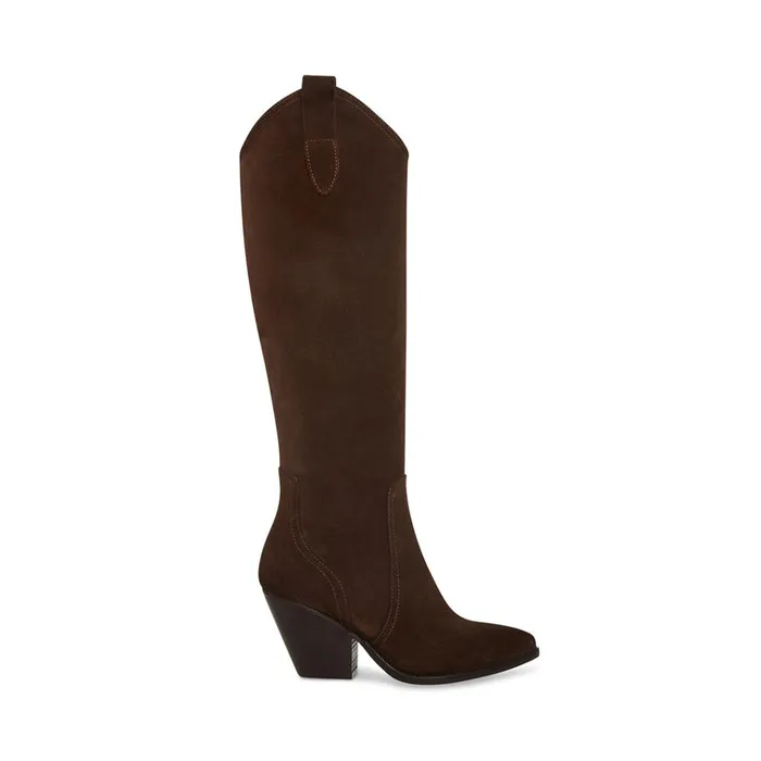 Womens Vittoria Brown Suede Steve Madden Boots and Booties