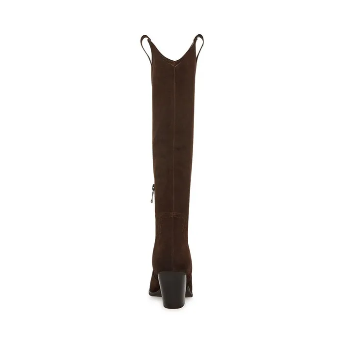 Womens Vittoria Brown Suede Steve Madden Boots and Booties