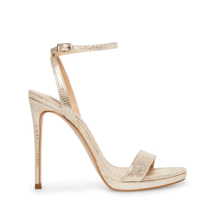 Womens Wafer Platinum Steve Madden Heels