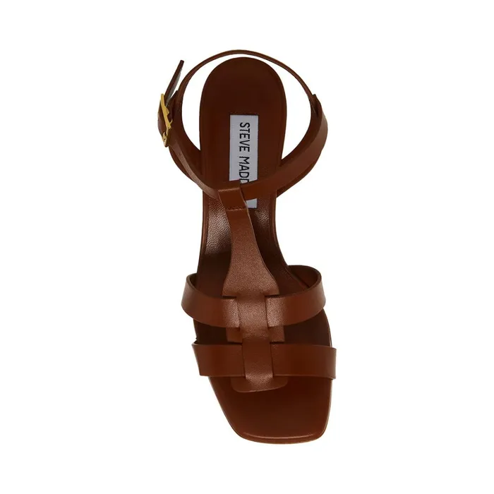 Womens Waverly Tan Leather Steve Madden Heels