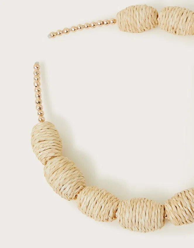 Woven Raffia Headband Women Monsoon Jewellery and Hair