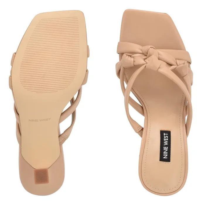 Yeander Heeled Slide Sandals Warm Blush Women Nine West Heels