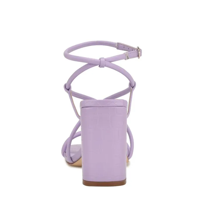 Yeera Strappy Heeled Sandals Purple Women Nine West Heels