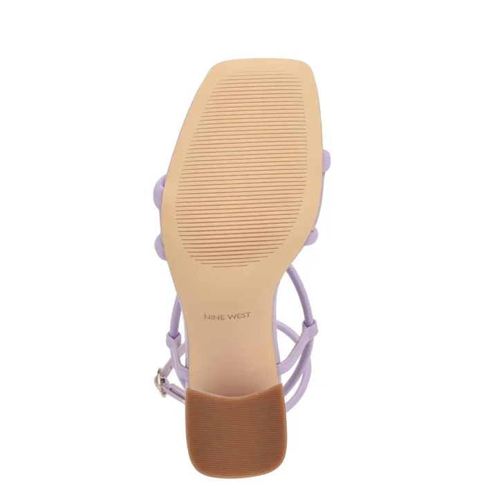 Yeera Strappy Heeled Sandals Purple Women Nine West Heels