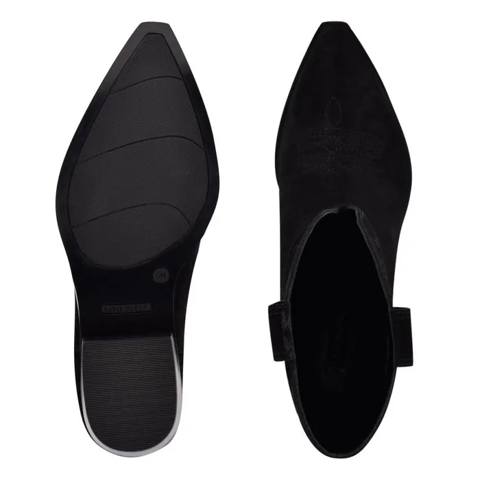 Yodown Western Booties Black Suede Women Nine West Boots and Booties