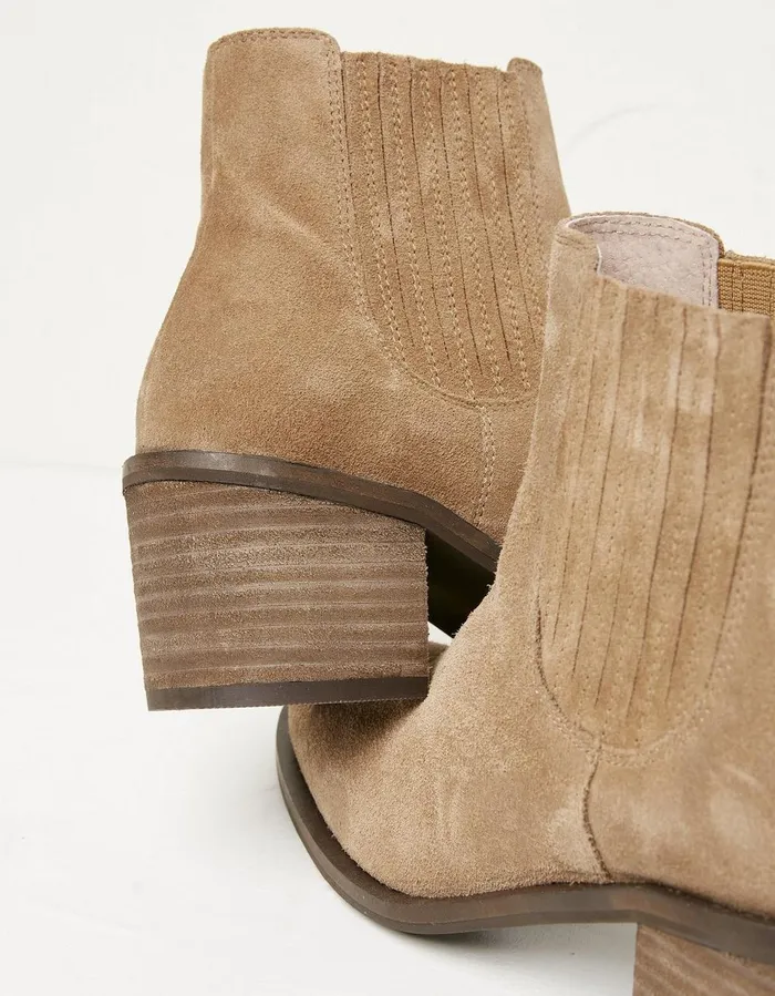 Zara Block Heel Chelsea Boot Tan Women FatFace Boots