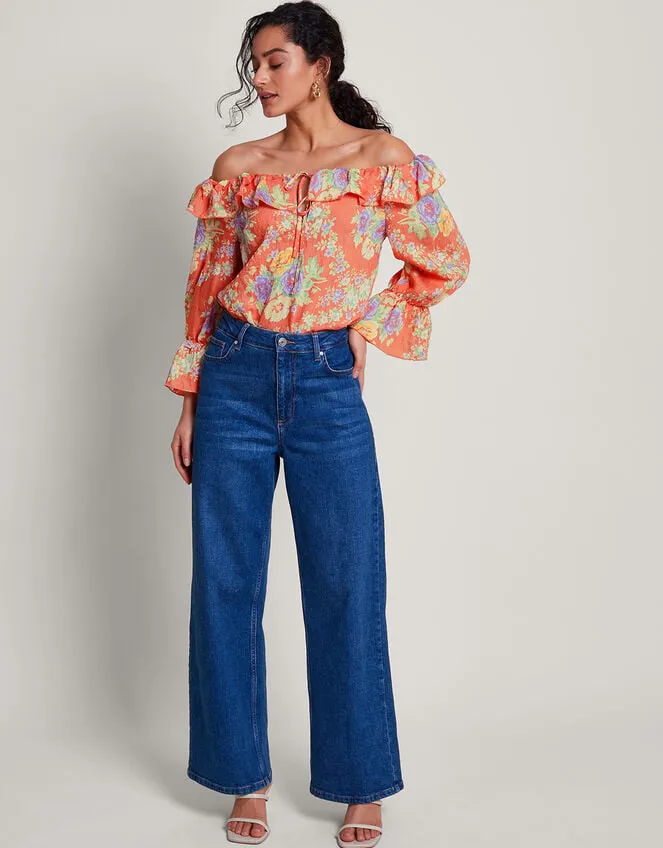 Zimira Blouse Orange Women Monsoon Tops and Blouses